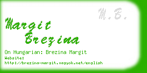 margit brezina business card